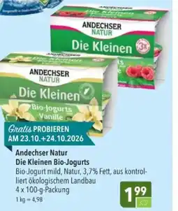 Citti Andechser natur die kleinen bio-jogurts tilbud