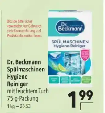 Dr. Beckmann Spülmaschinen Hygiene Reiniger