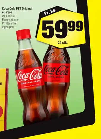 Coca cola pet original el. zero