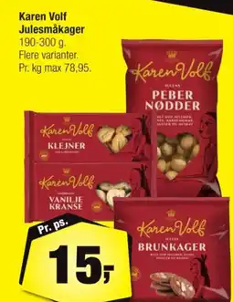 Calle Karen Volf Julesmåkager tilbud