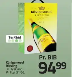 Fleggaard Königsmosel Riesling tilbud