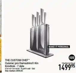 Imerco THE CUSTOM CHEF™ Cuisine::pro DamashiroⓇ Kin Knivblok - 7 dele tilbud