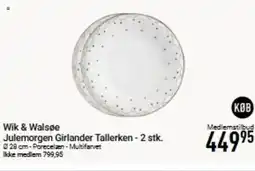 Imerco Wik & Walsøe Julemorgen Girlander Tallerken - 2 stk. tilbud