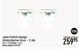 Imerco Jette Frölich Design Vinterstjerner Krus - 2 stk. tilbud