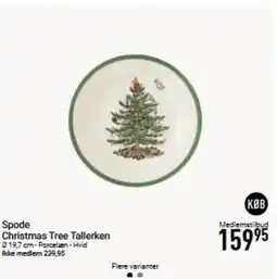 Imerco Spode Christmas Tree Tallerken tilbud