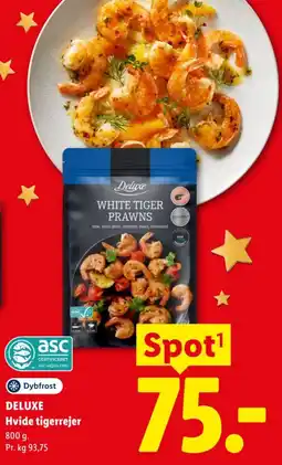Lidl Deluxe Hvide tigerrejer tilbud