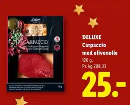 Lidl Deluxe Carpaccio med olivenolie tilbud