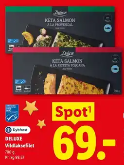 Lidl Deluxe Vildlaksefilet tilbud