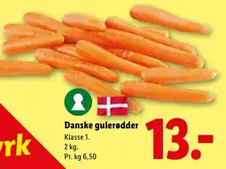 Lidl Gulerødder tilbud