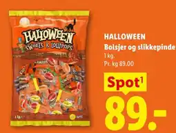 Lidl Halloween sweets & lollipops tilbud