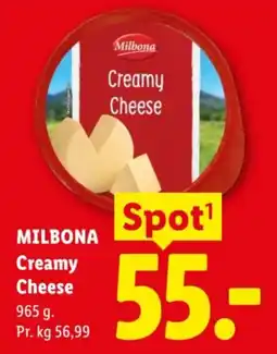 Lidl Milbona Creamy Cheese tilbud