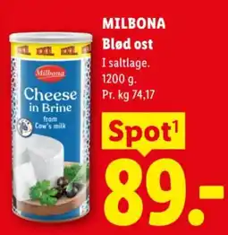 Lidl Milbona Blød ost tilbud