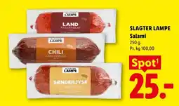 Lidl Slagter Lampe Salami tilbud