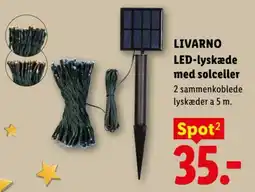 Lidl Livarno LED-lyskæde med solceller tilbud