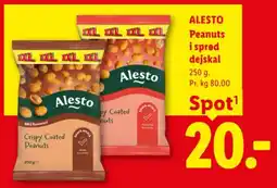 Lidl Alesto Peanuts i sprød dejskal tilbud