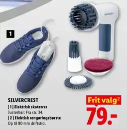 Lidl Silvercrest elektrisk skotørrer elektrisk rengøringsbørste tilbud