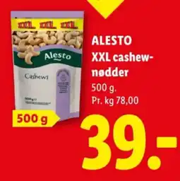 Lidl Alesto XXL cashew-nødder tilbud