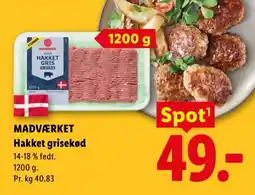 Lidl Madværket Hakket grisekød tilbud