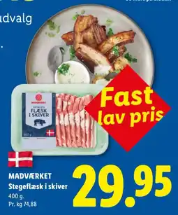 Lidl Madværket Stegeflæsk i skiver tilbud