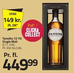 Fleggaard Tamdhhu 12 Yo Single Malt tilbud