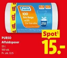 Lidl PURIO Affaldsposer tilbud