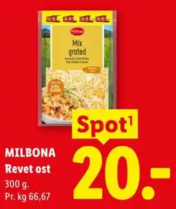 Lidl MILBONA Revet ost tilbud