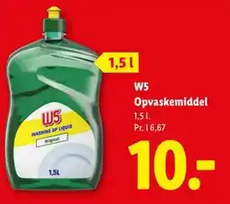 Lidl W5 Opvaskemiddel tilbud