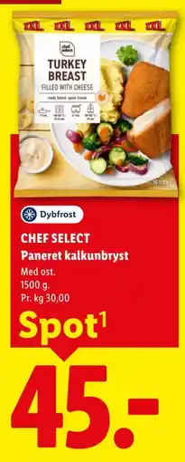 Lidl CHEF SELECT Paneret kalkunbryst tilbud