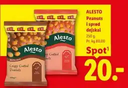 Lidl ALESTO Peanuts i sprød dejskal tilbud