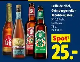 Lidl Leffe de Nöel, Grimbergen eller Jacobsen juleøl tilbud
