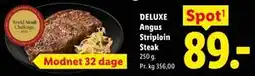Lidl DELUXE Angus Striploin Steak tilbud