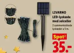 Lidl LIVARNO LED-lyskæde med solceller tilbud