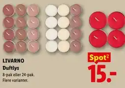 Lidl LIVARNO Duftlys tilbud