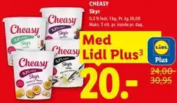 Lidl CHEASY Skyr, App-pris tilbud