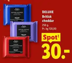 Lidl DELUXE Britisk cheddar tilbud