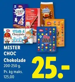 Lidl MISTER CHOC Chokolade tilbud