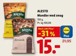 Lidl ALESTO Mandler med smag, App-pris tilbud