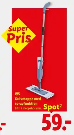 Lidl W5 Gulvmoppe med sprayfunktion tilbud