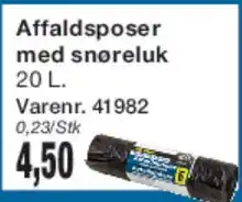 Harald Nyborg Affaldsposer med snoreluk tilbud