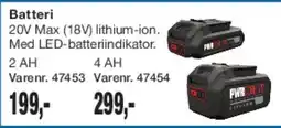 Harald Nyborg Batteri 20V Max (18V) lithium-ion tilbud