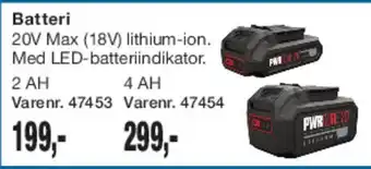 Harald Nyborg Batteri 20V Max (18V) lithium-ion tilbud