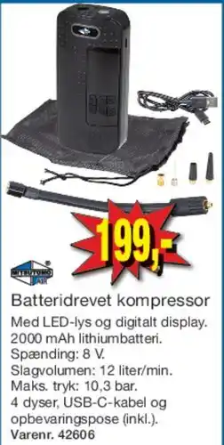 Harald Nyborg Batteridrevet kompressor tilbud