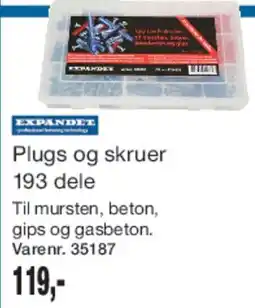 Harald Nyborg Rawplugs og skruer, 310 dele tilbud