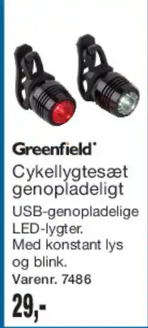 Harald Nyborg Cykellygtesæt genopladeligt tilbud