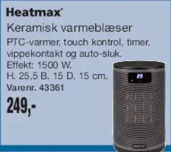Harald Nyborg Keramisk varmeblæser (PTC) tilbud