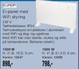 Harald Nyborg El-panel med WiFi styring tilbud