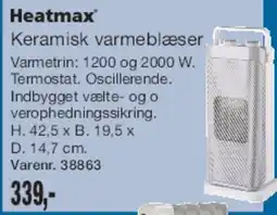 Harald Nyborg Keramisk varmeblæser (oscillerende) tilbud