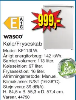 Harald Nyborg Køle/Fryseskab tilbud