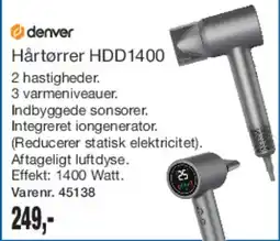 Harald Nyborg denver Hårtørrer HDD1400 tilbud