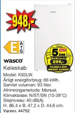 Harald Nyborg Køleskab tilbud